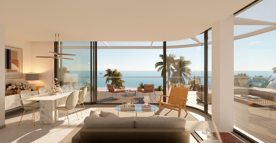 Nuevo conjunto residencial de lujo en primera línea de playa en Denia.